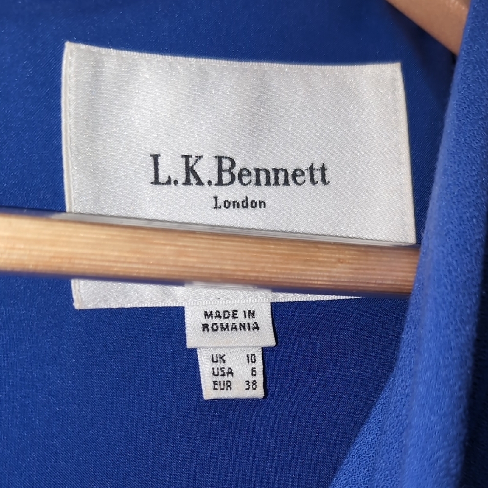 LK Bennett Purple Midi Dress - Picture 3 of 6